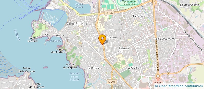 localisation de l'entreprise MONSIEUR GILLES DE CHOLLET  SAINT-MALO