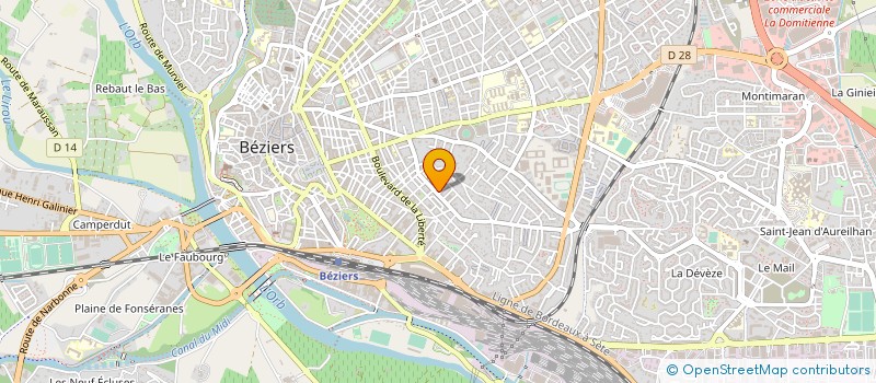 localisation de l'entreprise MONSIEUR GILLES DE FABRE DE LATUDE  BEZIERS
