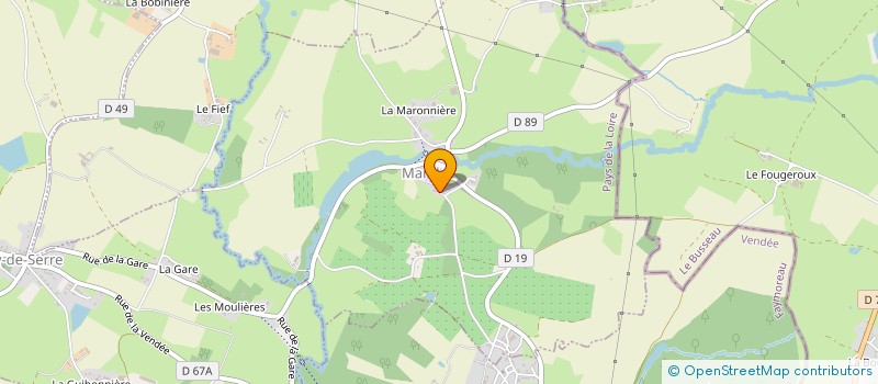 localisation de l'entreprise MONSIEUR GILLES DE FONTAINES  MARILLET