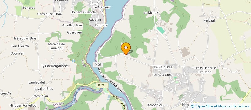 localisation de l'entreprise MONSIEUR GILLES DE LA LANDE DE CALAN à MORLAIX