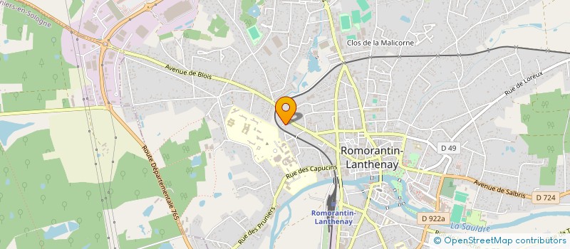 localisation de l'entreprise MONSIEUR GILLES DE LAMAR  ROMORANTIN-LANTHENAY