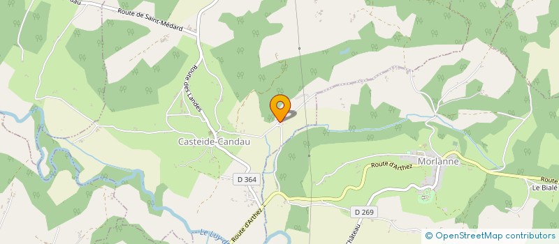 localisation de l'entreprise MONSIEUR GILLES DE PAOLI  CASTEIDE-CANDAU