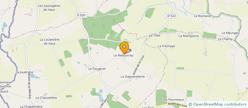 localisation de l'entreprise MONSIEUR GILLES DE PORET à LA FERRIERE-BOCHARD