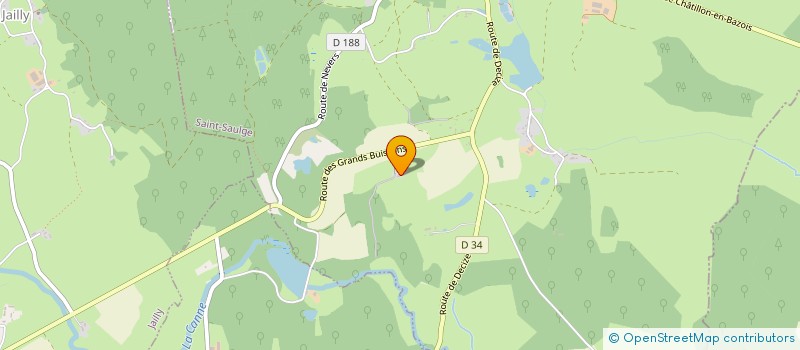 localisation de l'entreprise MONSIEUR GILLES DE THOURY  ST SAULGE