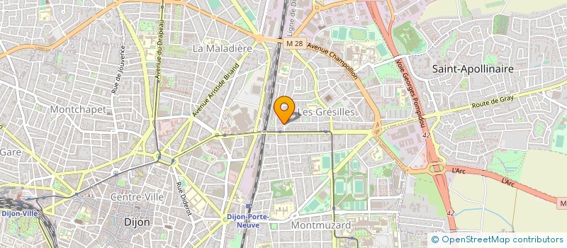localisation de l'entreprise MONSIEUR GILLES DEBROSSE à DIJON