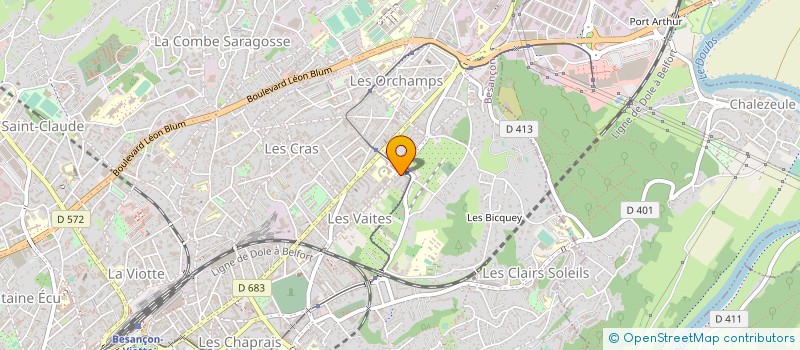 localisation de l'entreprise MONSIEUR GILLES DECLE à BESANCON