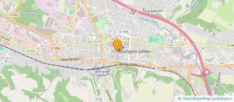 localisation de l'entreprise MONSIEUR GILLES DEFILLON à BOURGOIN-JALLIEU