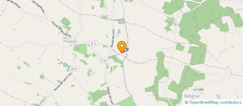 localisation de l'entreprise MONSIEUR GILLES DEFIN  POUPAS