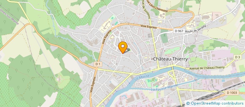 localisation de l'entreprise MONSIEUR GILLES DEGRELLE à CHATEAU-THIERRY