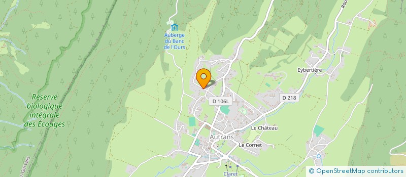 localisation de l'entreprise MONSIEUR GILLES DEL BANO  AUTRANS-MEAUDRE EN VERCORS