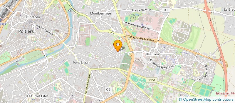 localisation de l'entreprise MONSIEUR GILLES DELALANDE à POITIERS
