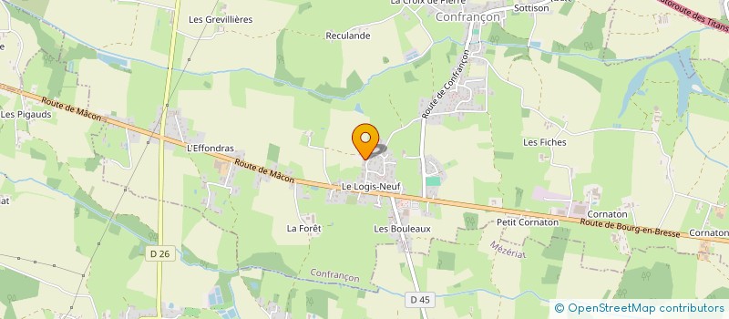 localisation de l'entreprise MONSIEUR GILLES DELAPLACE  CONFRANCON