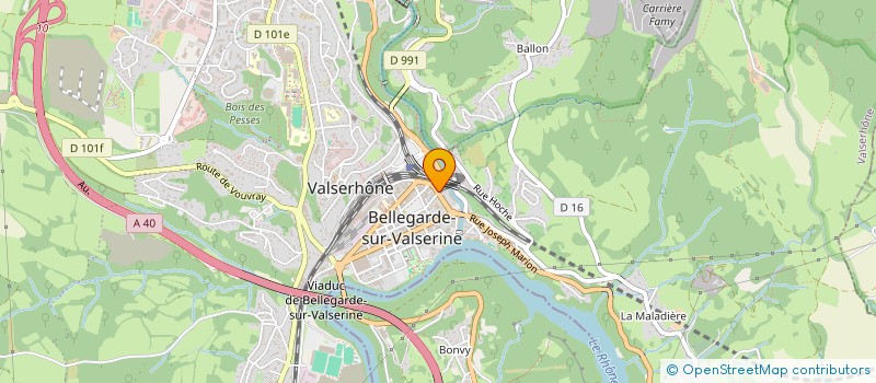 localisation de l'entreprise MONSIEUR GILLES DELAYE à VALSERHONE