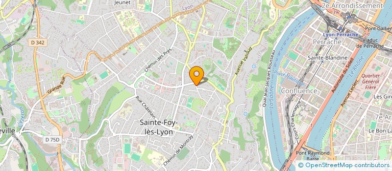 localisation de l'entreprise MONSIEUR GILLES DELCOURT à SAINTE-FOY-LES-LYON