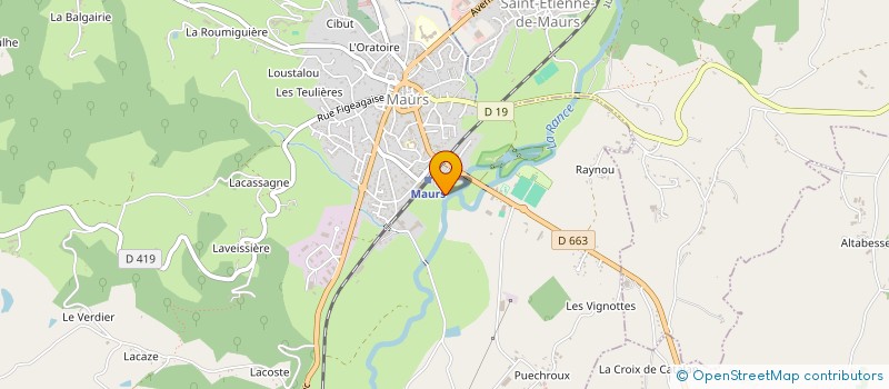 localisation de l'entreprise MONSIEUR GILLES DELMAS à MAURS