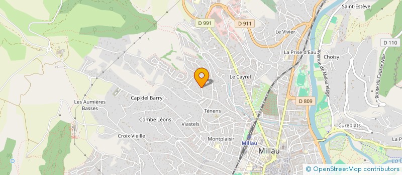 localisation de l'entreprise MONSIEUR GILLES DELMAS à MILLAU