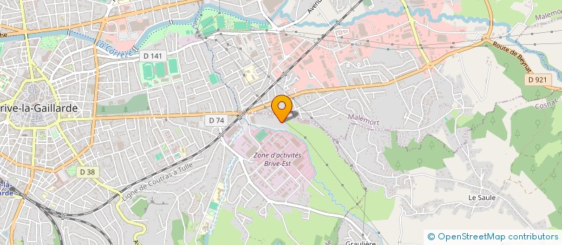 localisation de l'entreprise MONSIEUR GILLES DELPY  BRIVE LA GAILLARDE