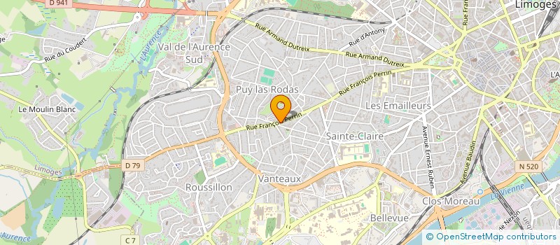 localisation de l'entreprise MONSIEUR GILLES DELUCHE à LIMOGES