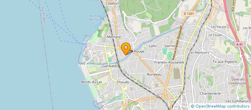 localisation de l'entreprise MONSIEUR GILLES DELZOPPO  AIX-LES-BAINS