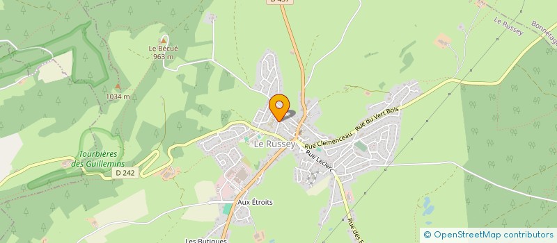 localisation de l'entreprise MONSIEUR GILLES DEMANDRE  LE RUSSEY