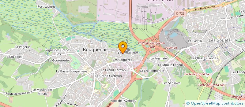 localisation de l'entreprise MONSIEUR GILLES DENIAUD  BOUGUENAIS