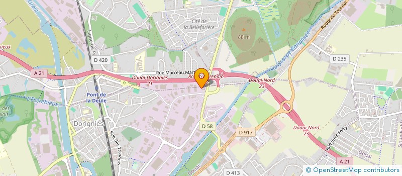 localisation de l'entreprise MONSIEUR GILLES DENNEULIN  DOUAI