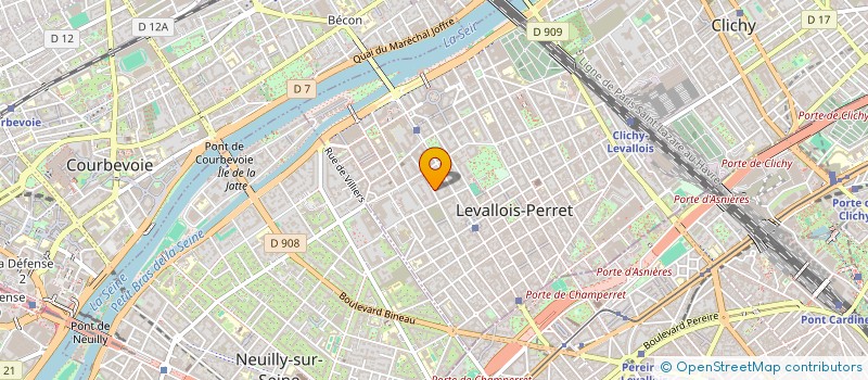 localisation de l'entreprise MONSIEUR GILLES DEROUET  LEVALLOIS-PERRET
