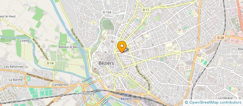 localisation de l'entreprise MONSIEUR GILLES DEROUIN à BEZIERS
