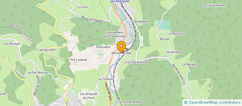 localisation de l'entreprise MONSIEUR GILLES DESCOMBES  SAINT-NIZIER-D AZERGUES