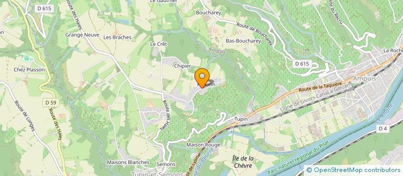 localisation de l'entreprise MONSIEUR GILLES DESCOTE-GENON  TUPIN-ET-SEMONS