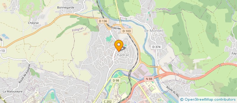 localisation de l'entreprise MONSIEUR GILLES DESFARGES  CHADRAC