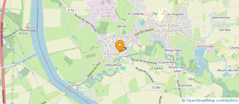 localisation de l'entreprise MONSIEUR GILLES DESHAYES  THOISSEY