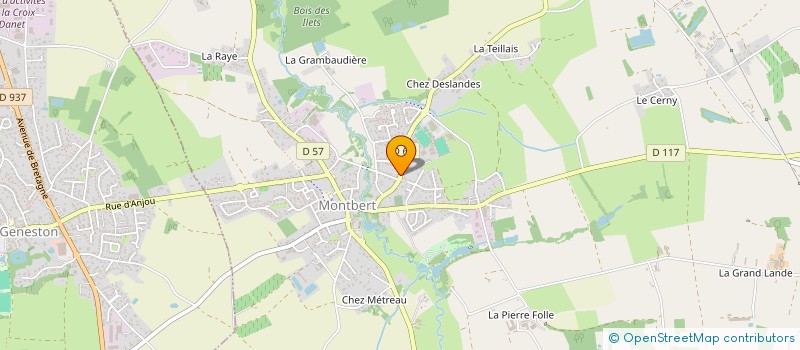 localisation de l'entreprise MONSIEUR GILLES DESNEAU  MONTBERT