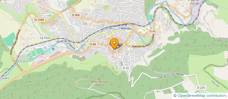 localisation de l'entreprise MONSIEUR GILLES DESOR  MENDE