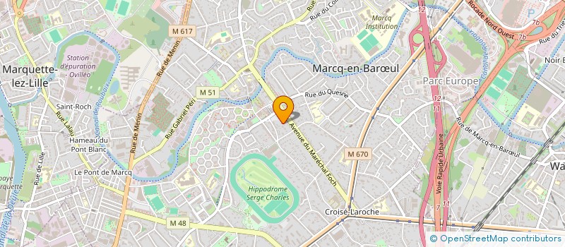 localisation de l'entreprise MONSIEUR GILLES DESTAILLEURS à MARCQ-EN-BARŒUL