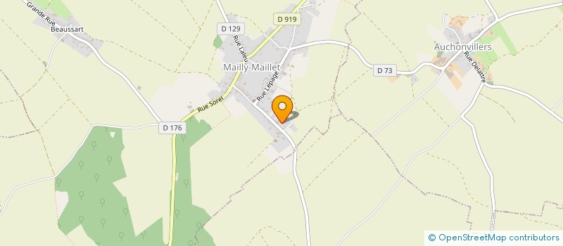 localisation de l'entreprise MONSIEUR GILLES DHIERS à MAILLY-MAILLET