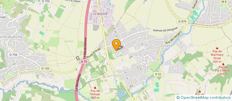 localisation de l'entreprise MONSIEUR GILLES DIAZ  ORCET