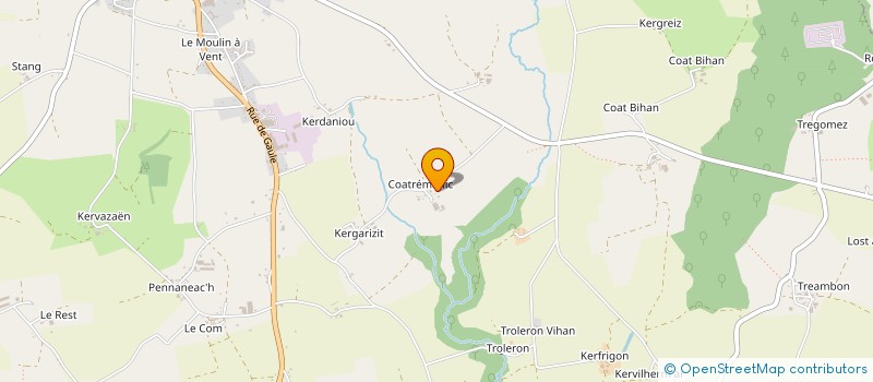 localisation de l'entreprise MONSIEUR GILLES DIRAISON  PLONEVEZ-DU-FAOU