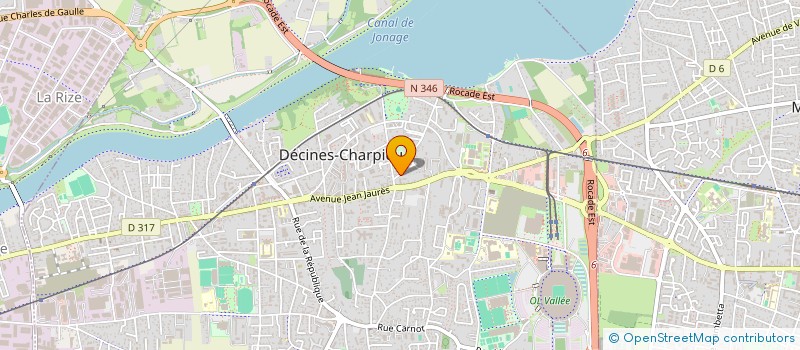 localisation de l'entreprise MONSIEUR GILLES DONGUY  DECINES-CHARPIEU