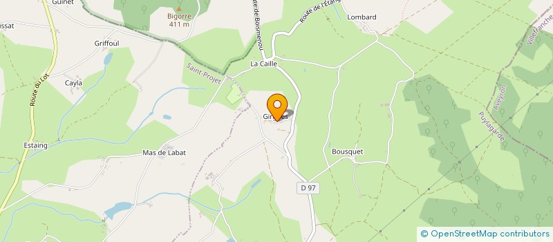 localisation de l'entreprise MONSIEUR GILLES DONZE  PUYLAGARDE