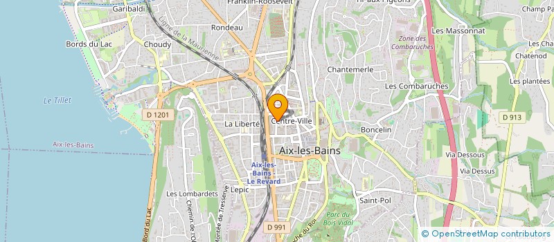 localisation de l'entreprise MONSIEUR GILLES DORARD à AIX-LES-BAINS