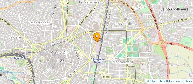 localisation de l'entreprise MONSIEUR GILLES DRAPPIER  DIJON