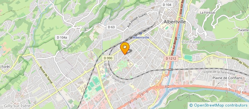 localisation de l'entreprise MONSIEUR GILLES DROMAIN à ALBERTVILLE