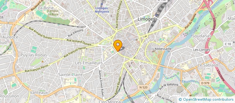localisation de l'entreprise MONSIEUR GILLES DUBOIS à LIMOGES