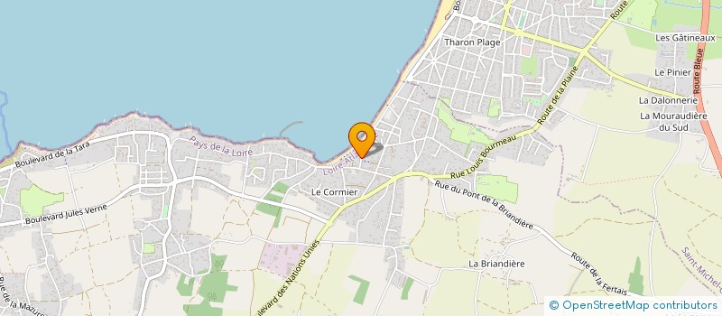 localisation de l'entreprise MONSIEUR GILLES DUBOIS à LA PLAINE-SUR-MER