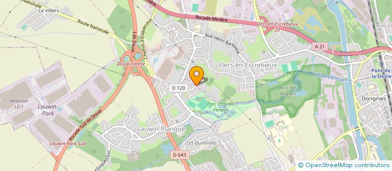 localisation de l'entreprise MONSIEUR GILLES DUBOIS  LAUWIN-PLANQUE