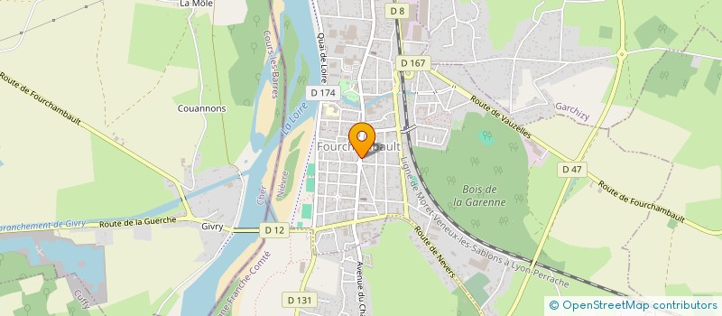 localisation de l'entreprise MONSIEUR GILLES DUCAMP à FOURCHAMBAULT