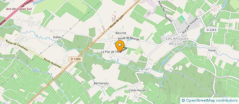 localisation de l'entreprise MONSIEUR GILLES DUCOM  LES ARTIGUES-DE-LUSSAC