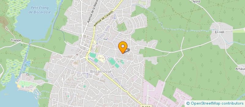 localisation de l'entreprise MONSIEUR GILLES DUCOURNEAU  BISCARROSSE