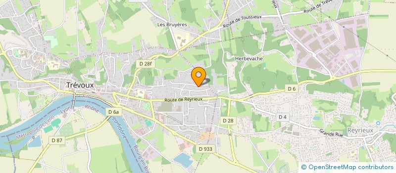 localisation de l'entreprise MONSIEUR GILLES DUCOURTIEUX à TREVOUX